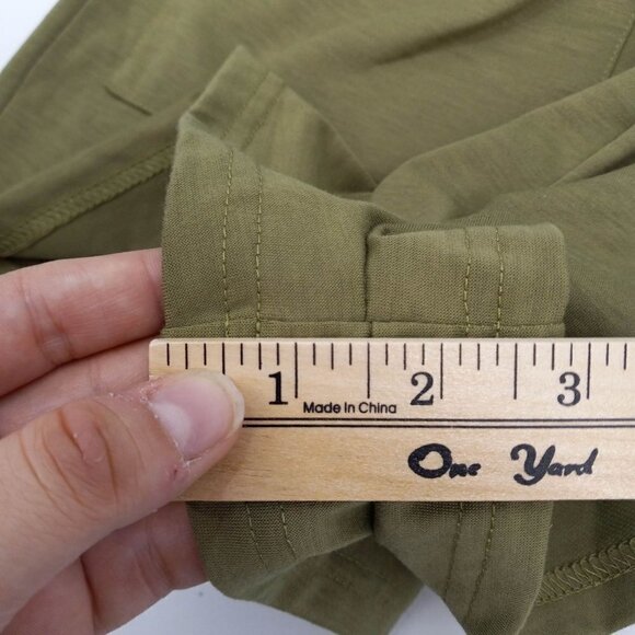 Superdown Kierra French Terry Shorts Olive Green Revolve Paperbag Waist Beach S - Picture 11 of 11